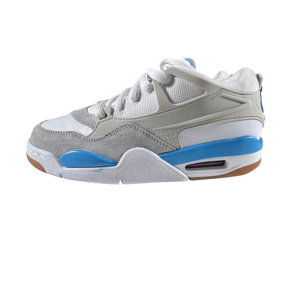 Air Jordan 4 RM GS White Neutral Grey Blue FQ7938-104 Boys Size 5Y